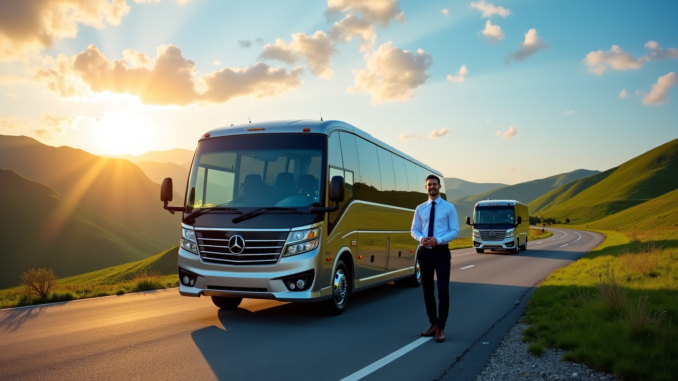 Voyagez sereinement avec la location de bus et de minibus avec chauffeur
