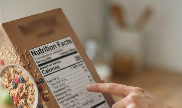étiquette nutritionnelle